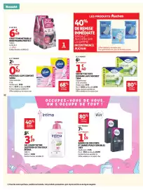Catalogue Auchan page 34: Pharma Protect Culotte menstruelle €6,49, TENA Serviettes fuite urinaire lady discreet €1,40