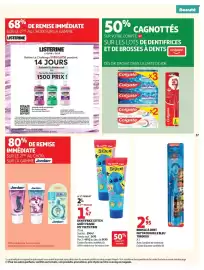 Catalogue Auchan page 39: My teeth time Dentifrice Stitch €1,47, PAT'PATROUILLE BROSSE À DENT TINOKOU €2,95