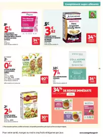 Catalogue Auchan page 43: Stardea Collagène Marin €7,91, GAYELORD HAUSER Superlevure €2,09