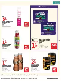 Catalogue Auchan page 45: ANDROS SPORT BOISSON ISOTONIQUE €1,91, STARDEA Pastilles Hydratation €5,93