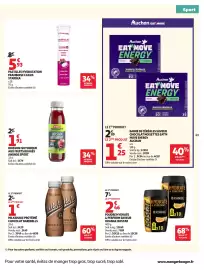 Catalogue Auchan page 45: ANDROS SPORT BOISSON ISOTONIQUE €1,91, STARDEA Pastilles Hydratation €5,93