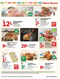 Catalogue Auchan page 49: AUCHAN LE TRAITEUR COUSCOUS AUX LÉGUMES FRAIS €9,99, COPPA BIO €3,39