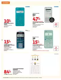 Catalogue Auchan page 58: CASIO CALCULATRICE FX JUNIOR+ €10,90, Texas Instruments TI-College Plus Solaire €15,99