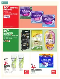 Catalogue Auchan page 68: Always serviettes hygiéniques ultra day avec ailettes €4,95