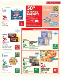 Catalogue Auchan page 7: Auchan Bâtonnets glacés Chocolat blanc €1,81, Auchan Queues de crevettes €4,42