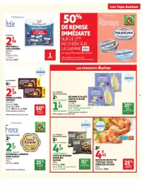 Catalogue Auchan page 7: Auchan Bâtonnets glacés Chocolat blanc €1,81, Auchan Queues de crevettes €4,42