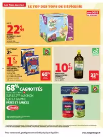 Catalogue Auchan page 8: Pom'Potes 5 Fruits €22,99, Vico Monster Munch €1,12