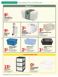 Catalogue Auchan | Inspiration déco page 14: 3 BOITES DE RANGEMENT EMPILABLE AVEC COMPARTIMENT ACTUEL €3,99