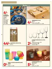 Catalogue Auchan page 24: ACTUEL LA MÉNAGÈRE €44,99, LE GOBELET FORME BASSE 36 CL ACTUEL €2,39