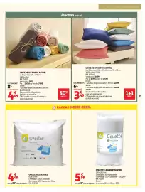 Catalogue Auchan page 25: Couette Légère Essentiel €5,99, Oreiller Essentiel €4,49
