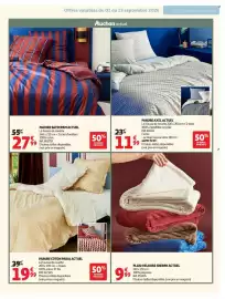 Catalogue Auchan page 7: SHERPA PLAID VELOURS ACTUEL €9,99, PAIKA ACTUEL PARURE COTON €19,99