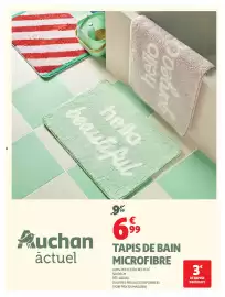 Catalogue Auchan page 8: Tapis de bain microfibre €6,99