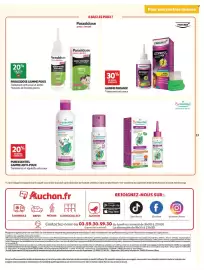 Catalogue Auchan Parapharmacie page 13: Parasidose Shampooing traitant anti-poux & lentes €5,00, Puressentiel POUXDOUX €5,00