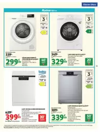 Catalogue Auchan | Electroshow page 13: Qilive Lave Vaisselle Q.6345 €339,99, Beko Lave Vaisselle BDFN26530W €399,99
