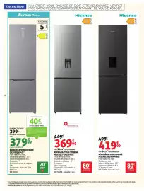 Catalogue Auchan page 14: Gillive Réfrigérateur combiné €379,99, HISENSE RÉFRIGÉRATEUR COMBINÉ €369,99