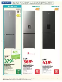 Catalogue Auchan | Electroshow page 14: Gillive Réfrigérateur combiné €379,99, HISENSE RÉFRIGÉRATEUR COMBINÉ €369,99