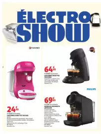 Catalogue Auchan | Electroshow page 2: Senseo Cafetière à dosettes €64,99, PHILIPS ESPRESSO L'OR BARISTA €69,99