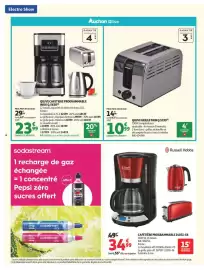 Catalogue Auchan | Electroshow page 4: Russell Hobbs CAFETIÈRE PROGRAMMABLE €34,99, QILIVE GRILLE PAIN €10,99