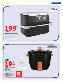 Catalogue Auchan | Electroshow page 7: NINJA FRITEUSE SANS HUILE €199,00, KITCHENCOOK Cuisier à riz Japan Wood €19,99