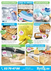Nyttig kundeavis Side 4: Praktisk lokk €149,00, Foliedispenser €249,00