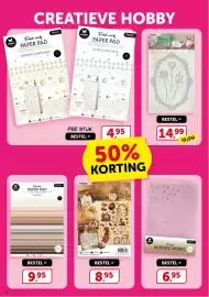 Boekenvoordeel folder Pagina 8: Unicolor paper pad naturals €9,95, Stencils €14,99