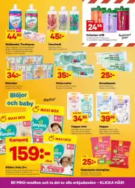 City Gross reklamblad vecka 36 Sida 12: L'Oréal Schampo refill €24,95, Mevolution våtservetter €35,00