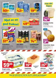 City Gross reklamblad vecka 36 Sida 5: Fetaost €42,00, Wernerssons Gouda block €79,95