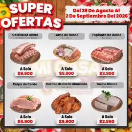 Catálogo Supermío Página 6: Pulpa de Cerdo €8.900,00, Tocino Blanco €2.890,00