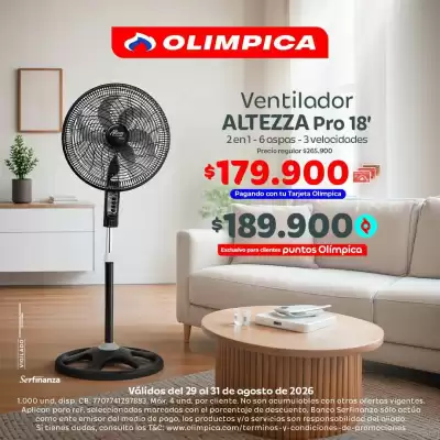 Olímpica (válido hasta 31-08)