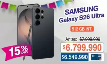 Catálogo Alkosto Página 2: Samsung - galaxy s26 ultra €6.799.990,00
