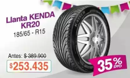 Catálogo Alkosto Página 3: Kenda - llanta kr20 185/65 - r15 €253.435,00
