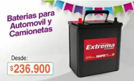 Catálogo Alkosto Página 4: Baterias para automovil y camionetas €236.900,00