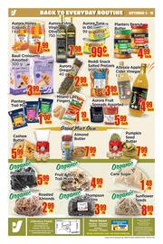 Johnvince Foods flyer Page 4: Aurora tuna in oil €0,99, Planters peanut butter €4,99