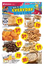 Johnvince Foods flyer Page 1: Dried Turkish Apricots €5,99, Peanut Butter Queen Natural Ground Peanut Butter €1,99