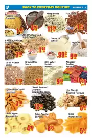 Johnvince Foods flyer Page 2: Ground Flax Seeds €2,99, 12- or 7-Grain Cereal €1,49