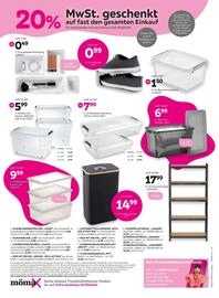 Mömax Flugblatt Seite 10: Schubladeneinteilung Vario €0,49, Modern Living Schuhablage Leo €0,99