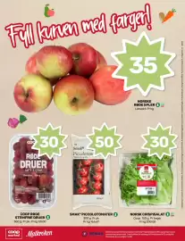 Matkroken kundeavis uke 36 Side 8: NORSKE RØDE EPLER €35,00, COOP RØDE STEINFRIE DRUER €30,00