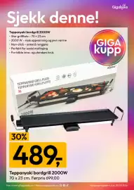 Gigaboks kundeavis uke 36 Side 8: Teppanyaki bordgrill 2000W €489,00