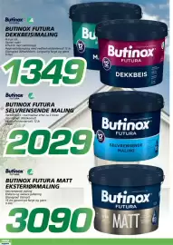 Coop Byggmix kundeavis Side 2: Butinox Futura selvrensende maling €2.029,00