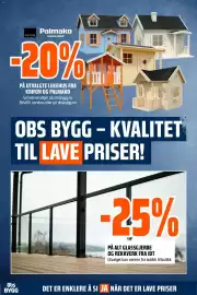 Obs Bygg kundeavis Side 12: 25% PÅ ALT GLASSGJERDE OG REKKVERK FRA IDT, 20% PÅ UTVALGTE LEKEHUS FRA KRIFON OG PALMAKO