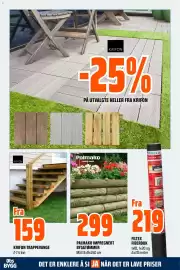 Obs Bygg kundeavis Side 21: PALMAKO IMPREGNERT BYGGTØMMER €299,00, 25% PÅ UTVALGTE HELLER FRA KRIFON