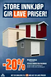 Obs Bygg kundeavis Side 22: 20% PÅ ALLE BODER FRA PALMAKO
