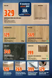 Obs Bygg kundeavis Side 9: PERGO VISBY 1-STAV LAMINATGULV €199,00, SKOG BY PERGO LAMINATGULV €129,00