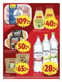 ICA Nära reklamblad vecka 36 Sida 6: Färsk pasta €65,00, Kyld sås flaska €40,00