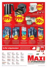 ICA Maxi reklamblad vecka 36 Sida 14: Oral-B el tandborste €249,00, Oral-B el tandborste io3 €799,00