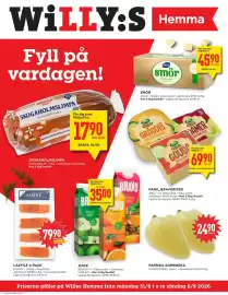 Willys Hemma reklamblad vecka 36 Sida 1: SKOGAHOLMSLIMPA, Medlemspris, SMÖR, Medlemspris