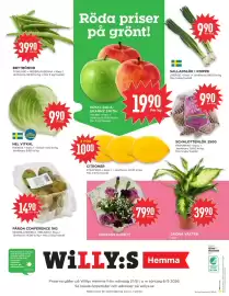 Willys Hemma reklamblad vecka 36 Sida 4: CITRONER €10,00, VECKANS BUKETT €79,90