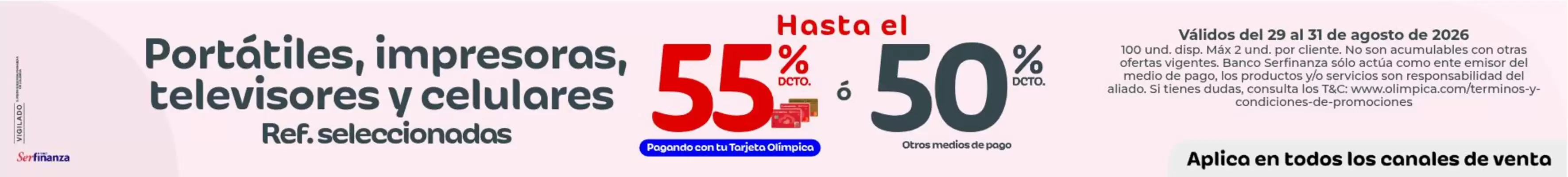 Olímpica (válido hasta 31-08)