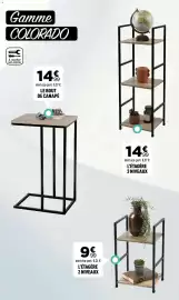 Catalogue Centrakor page 12: L'ÉTAGÈRE 2 NIVEAUX €9,99, LE BOUT DE CANAPÉ €14,99