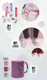Catalogue Centrakor page 9: Hello Kitty Mug €3,99, MY MELODY Kuromi HELLO KITTY porte-clés €2,99